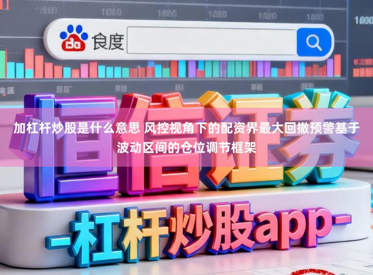 加杠杆炒股是什么意思 风控视角下的配资界最大回撤预警基于波动区间的仓位调节框架